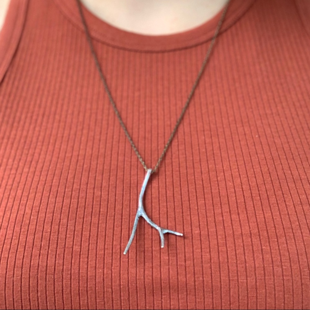 Modern antler or branch necklace